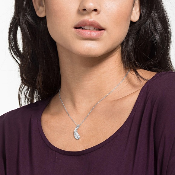 NIB Swarovski Nice Necklace White Rhodium Plated 5482914 - Picture 5 of 5